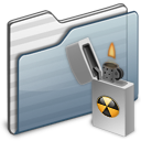 Burnable Folder graphite icon